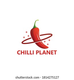 Chilli Planet Logo Template Design Vector