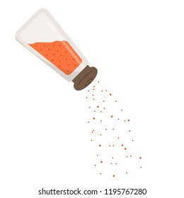 chilli powder cartoon vector.