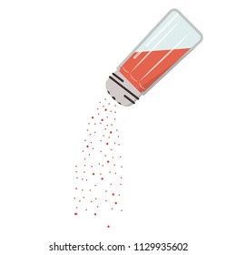 chilli powder drop cartoon vector. wallpaper. ingredient.