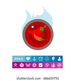 Chilli sauce icon