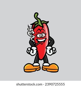 chilli smoking joint and hold nug from weed cannabis bud flower marijuana