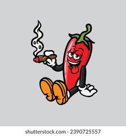 chilli smoking joint and hold nug from weed cannabis bud flower marijuana