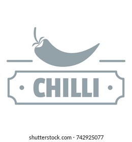 Chilli spice logo. Simple illustration of chilli spice vector logo for web