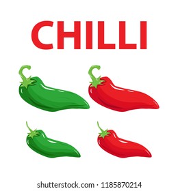 CHILLI VECTOR ICON ILLUSTRATION