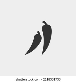 Chilli Vector Icon Illustration Sign Stock Vector (Royalty Free ...