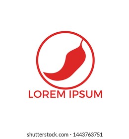 Chilli vector logo design.Hot food logo concept vector. Hot chili icon symbol.	