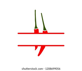 Chilli vector template logo