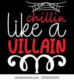 Chillin Like a vailen, design and vector file.