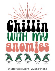 Chillin with my gnomies St Patrick's day design, St Patrick's day SVG, St Patrick's day bundle ,design bundle, cutting file, SVG design bundle, t shirt design 