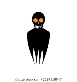 A Chilling Halloween  Vector Design black and white