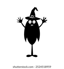 A Chilling Halloween Vetor Design preto e branco