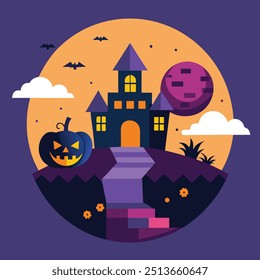 Chilling Halloween Vector Illustration: Royalty Graphic for Spooky and Creative Designs