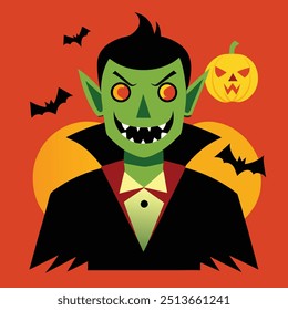 Chilling Halloween Vector Illustration: Royalty Graphic for Spooky and Creative Designs