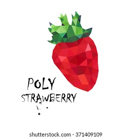 chilly pepper in poly geometrical origami mosaic style