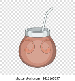 Chimarrao for mate or terere icon. Cartoon illustration of chimarrao for mate or terere vector icon for web