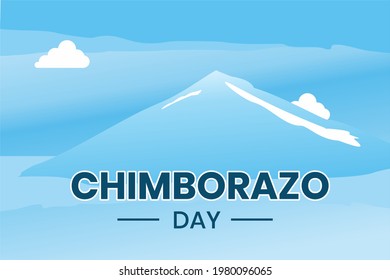 Chimborazo Day. Holiday concept. Template for background, banner, card, poster, t-shirt with text inscription, vector eps 10