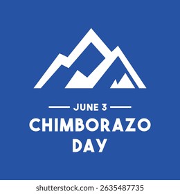 Chimborazo Day. June 3. Eps 10.