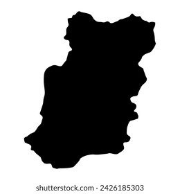 Mapa de la provincia de Chimborazo, departamento administrativo del Ecuador. Ilustración vectorial.