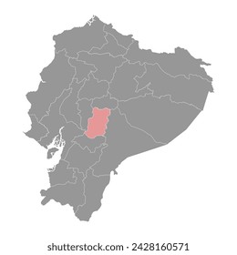 Chimborazo Province map, administrative division of Ecuador. Vector illustration.