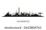 Chimbote Peru with city skyline, and cityscape vector.