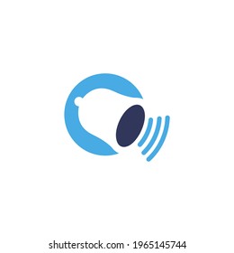 chime icon logo design vector