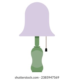 Chime style of table lamp in colors and vector.