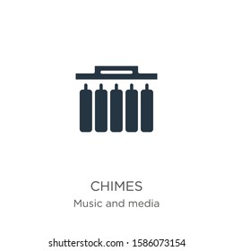 Chimes icon vector. Trendy flat chimes icon from music collection isolated on white background. Vector illustration can be used for web and mobile graphic design, logo, eps10