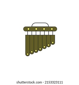 chimes instrument vector type icon