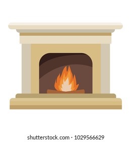 Chimney with bonfire