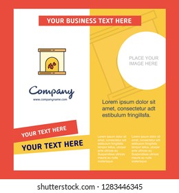 Chimney Company Brochure Template. Vector Busienss Template