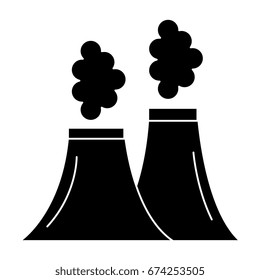 chimney factory isolated icon