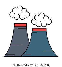 chimney factory isolated icon