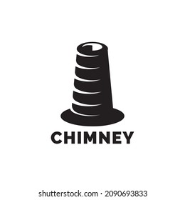 Chimney factory logo design vector template