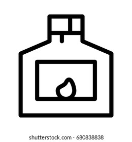 chimney with fire icon