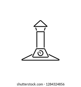 chimney, flue, heating, stovepipe icon. Element of plumbing and heating icon for mobile concept and web apps. Detailed chimney, flue, heating, stovepipe icon can be used for web