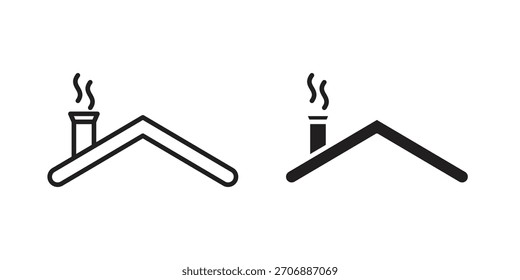 Coleção de ícones Chimney. ícones simples modernos para web
