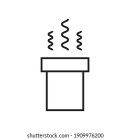 Chimney icon design. isolated on white background