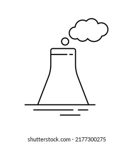 Diseño de icono de chimenea aislado en fondo blanco