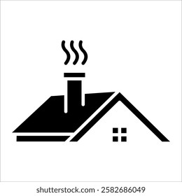 Chimney Icon Element For Design