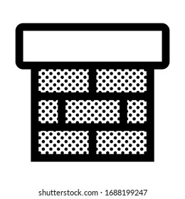 Chimney. Icon Filled with Dots.