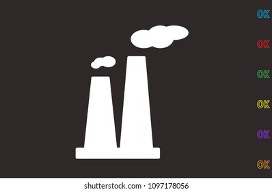 chimney, icon illustration