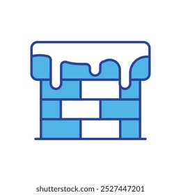 Chimney icon isolated on a white background. Vector illustration.