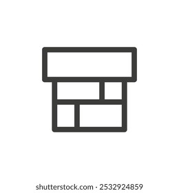 Chimney icon Simple outline vector logo