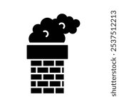 chimney icon vector design template simple and clean