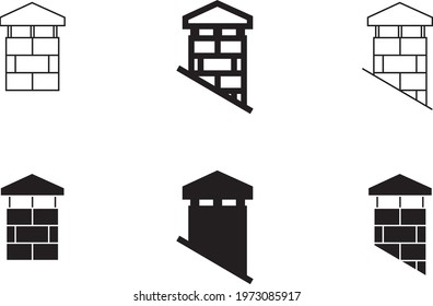 chimney icon - vector illustration