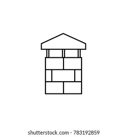 chimney icon - vector illustration