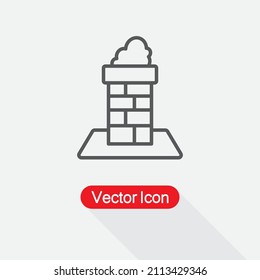 Chimney Icon Vector Illustration Eps10