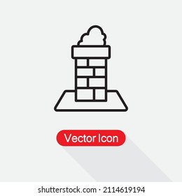 Chimney Icon Vector Illustration Eps10