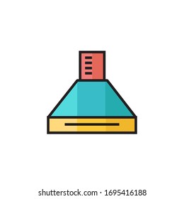 chimney icon vector illustration filled outline style design. isolated on white background