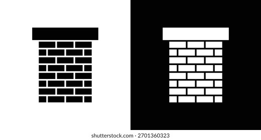 Ícone Chimney. Ilustração vetorial. Design plano.